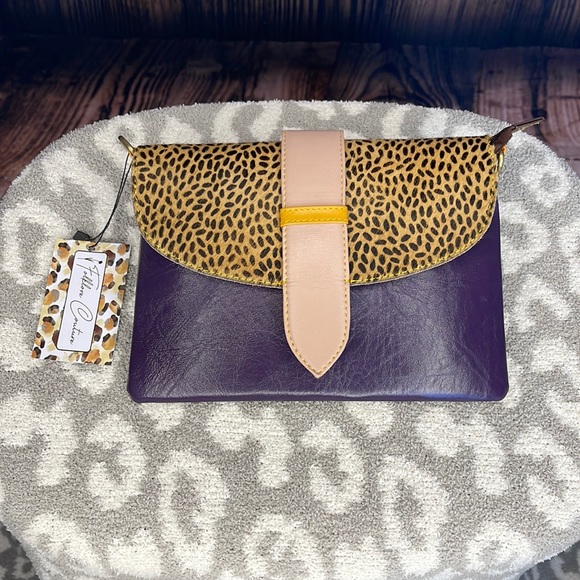 Boutique Handbags - 🌟LAST ONE 🌟Sutton Leather and Hair on Hide Crossbody